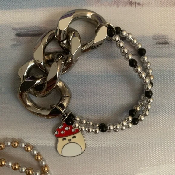 Squishmallows Chunky Link Charm Bracelet $25 Each - Picture 4 of 7
